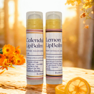 Cuidado de Labios Día & Noche – Set Restaurador uno de Caléndula y uno de Limón